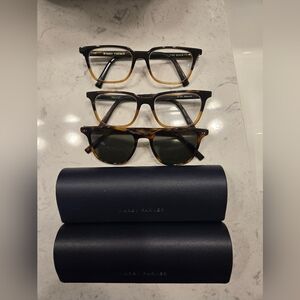 Warby Parker Glasses (2) & Sunglasses (1)